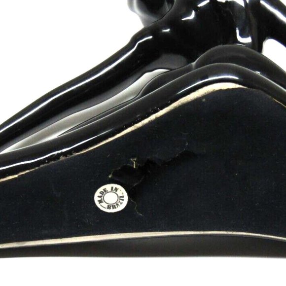 Black Ceramic Ballerina Dancer Figurine Sculpture Made in Brazil - Picture 5 of 5